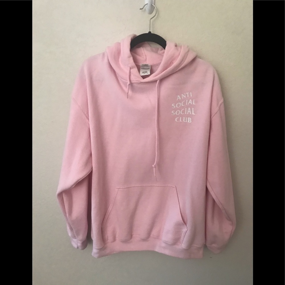 Anti Social Social Club Pink Hoodie